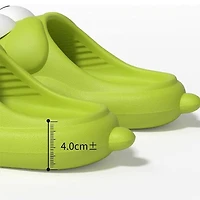 Shhhandals Cartoon Dog Unisex Anti-Slip Foam Cloud Slides - Green (Multiple Sizes)