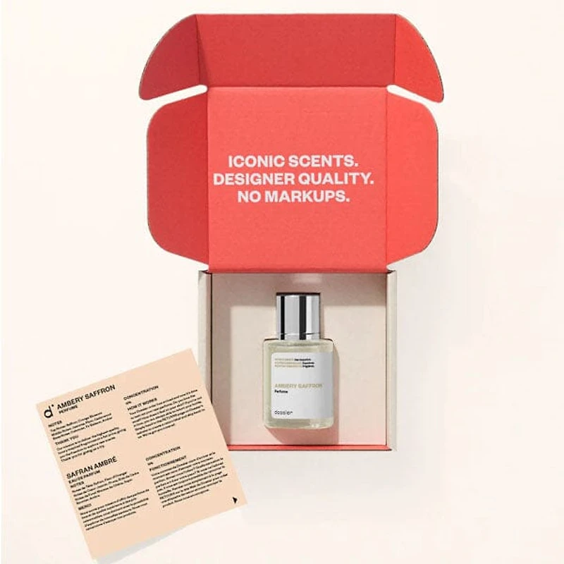 Dossier French Unisex Eau de Parfum Spray (1.7oz) Ambery Saffron