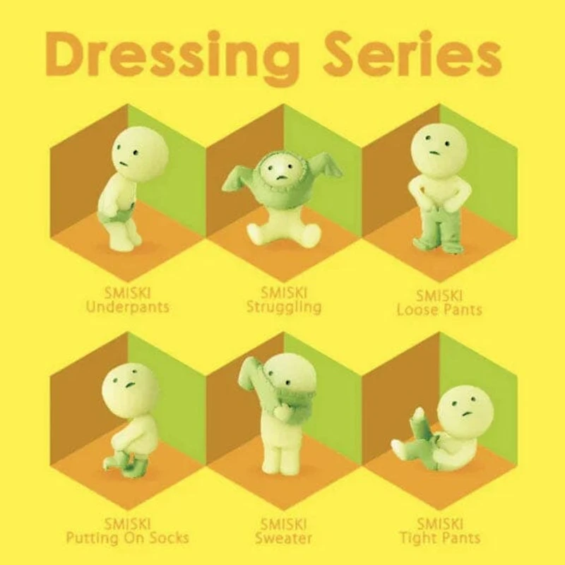 Smiski Dressing Series Collectible Glow in the Dark Figurine Blind Box (1pc)