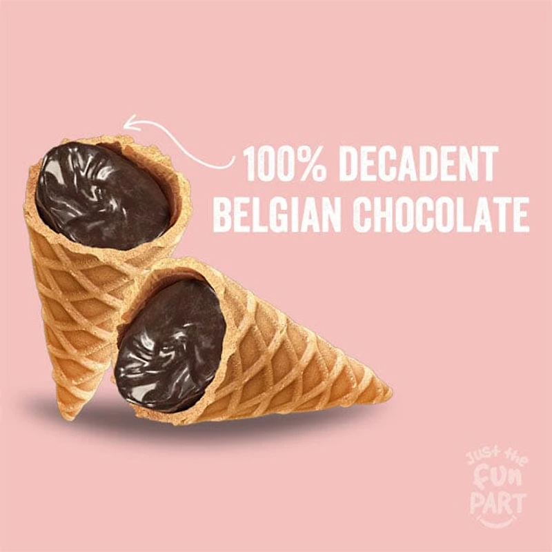 Just The Fun Part Dubai Chocolate Pistachio Kadaifi Filled Bite-Size Crispy Mini Waffle Cones (120g)