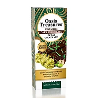 Dubai Pistachio Dark Chocolate Bar Pistachio by Oasis Treasures (75g)