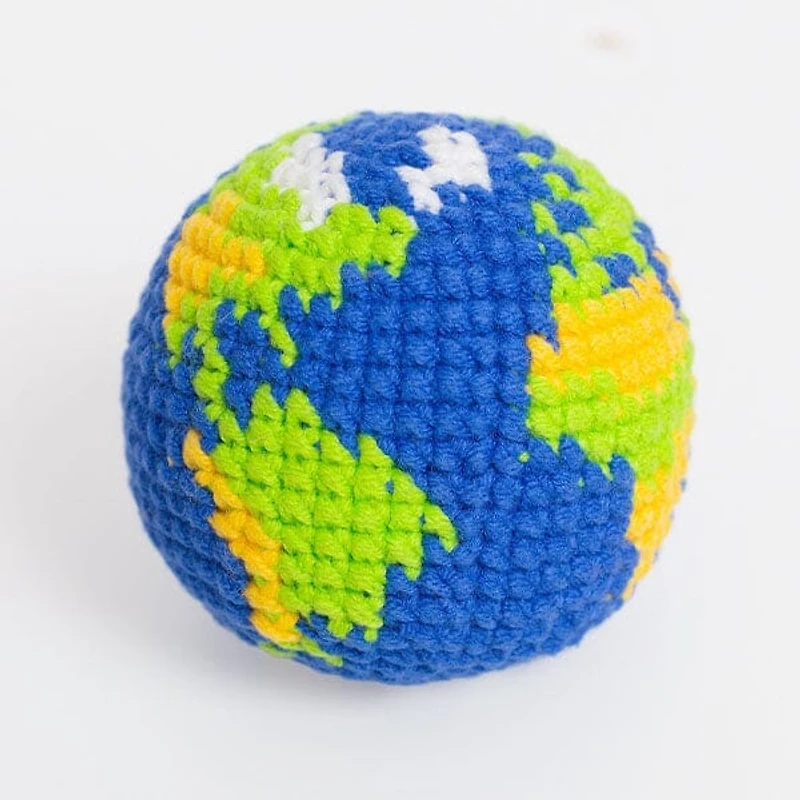 Kixaroo Earth Design Crochet Foot Bag Juggling Sack (1pc)