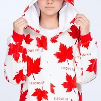 Cozy Cuddler "Elbows Up!" Canada Flannel Onesie For Adults & Kids (1pc) Multiple Sizes