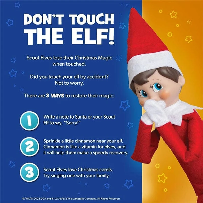 Elf On The Shelf® Official Christmas Tradition Kit (Blue Eye Boy English/French) Includes Storybook & Scout Elf!