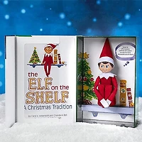 Elf On The Shelf® Official Christmas Tradition Kit (Blue Eye Boy English/French) Includes Storybook & Scout Elf!