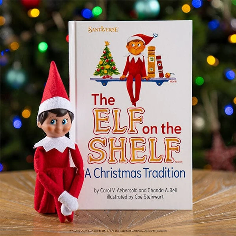 Elf On The Shelf® Official Christmas Tradition Kit (Blue Eye Boy English/French) Includes Storybook & Scout Elf!