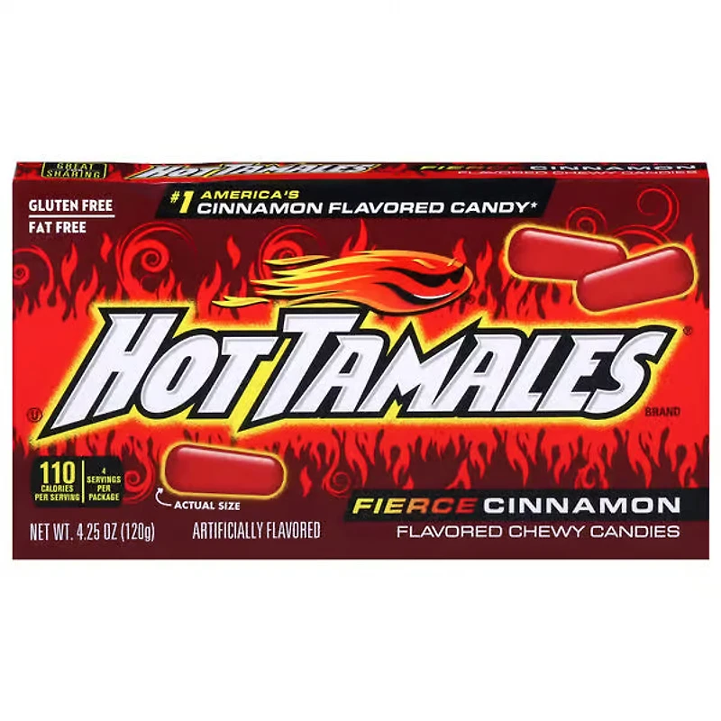 Hot Tamales Fierce Cinnamon Candy 4.25OZ