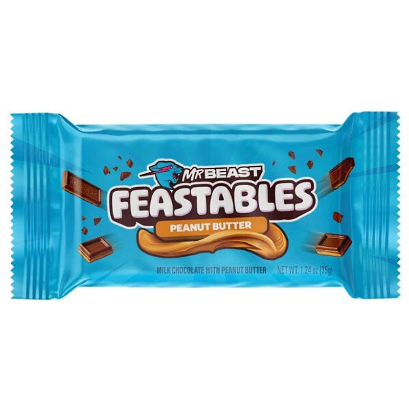 MrBeast Feastables New Formula Mini Organic Chocolate Bars 1.24oz (1pc) Assorted Flavors