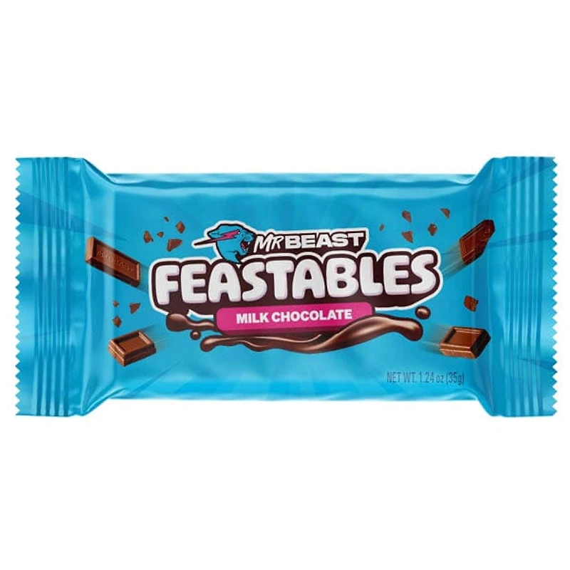 MrBeast Feastables New Formula Mini Organic Chocolate Bars 1.24oz (1pc) Assorted Flavors