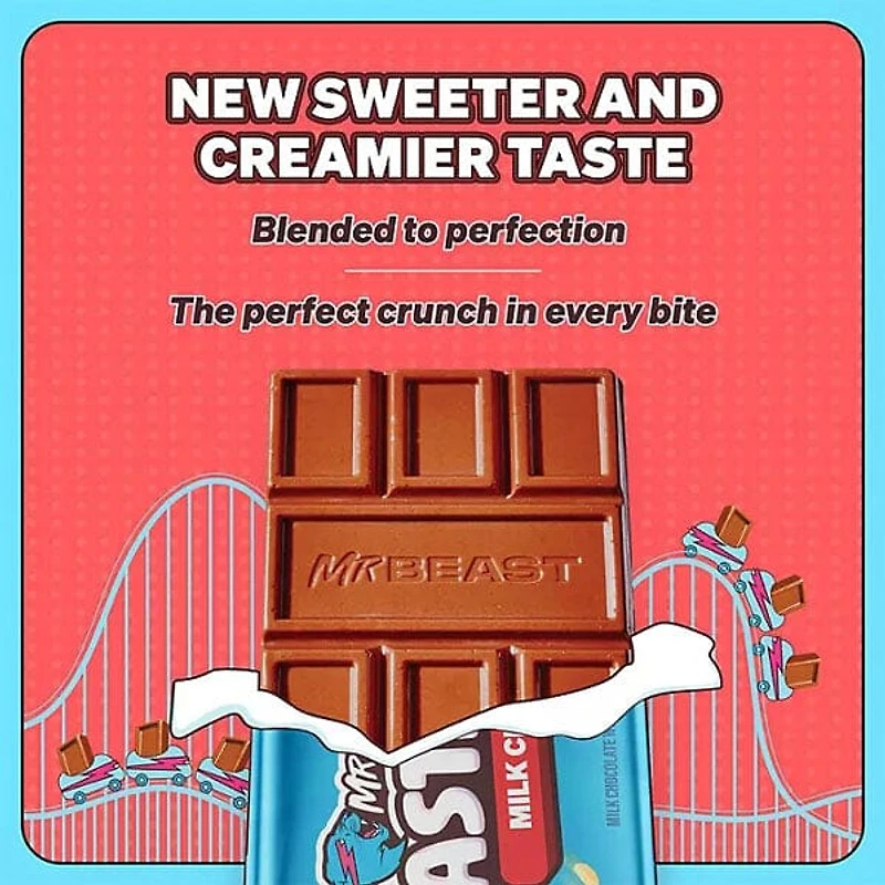 MrBeast Feastables New Formula Mini Organic Chocolate Bars 1.24oz (1pc) Assorted Flavors