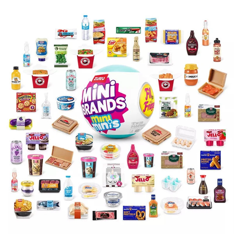 ZURU 5 Surprise Mini Brands Fill The Fridge Series 1 Collectible Capsule