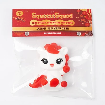 SqueezeSquad Taba Deluxe Premium Silicone Squishy Fidget Toy - Year Of The Fire Horse