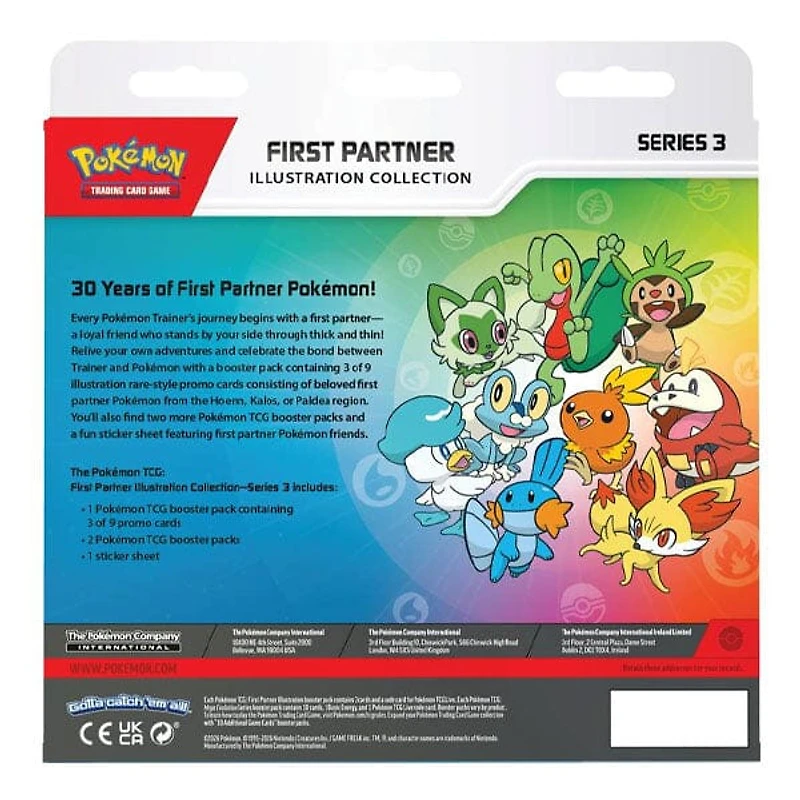 Pokémon TCG: First Partner Illustration Collection Series 3 (30 Cards + Sticker Sheet)