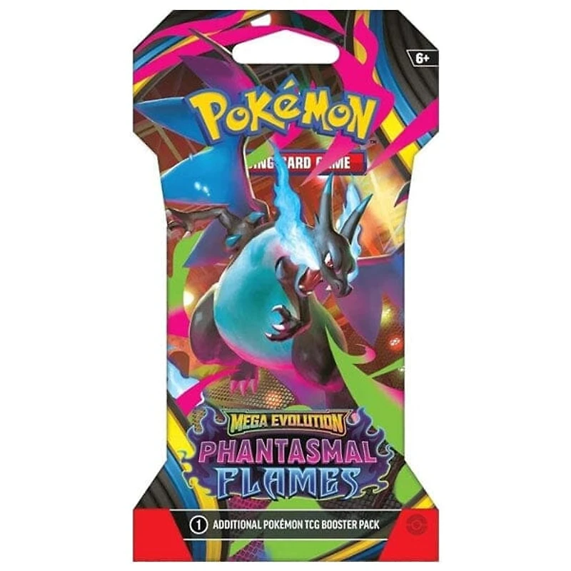 Pokémon TCG: Mega Evolution ME02 Phantasmal Flames Sleeved Booster Pack (10 Cards)