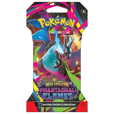 Pokémon TCG: Mega Evolution ME02 Phantasmal Flames Sleeved Booster Pack (10 Cards)