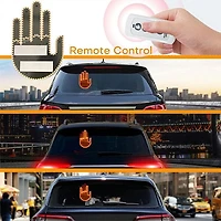 FlashFlicks Funny LED Car Accessory (w/ Remote) Novelty Truck Gadget Hand Signal Light For Road Communication