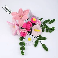 Studio Art DIY Chenille Flower Bouquet Craft Kit (206pc)