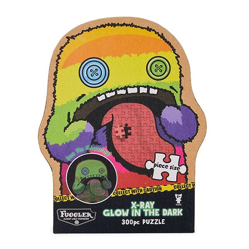 Fuggler X-Ray Glow-In-The-Dark 300 Piece Oogah-Boogah Puzzle