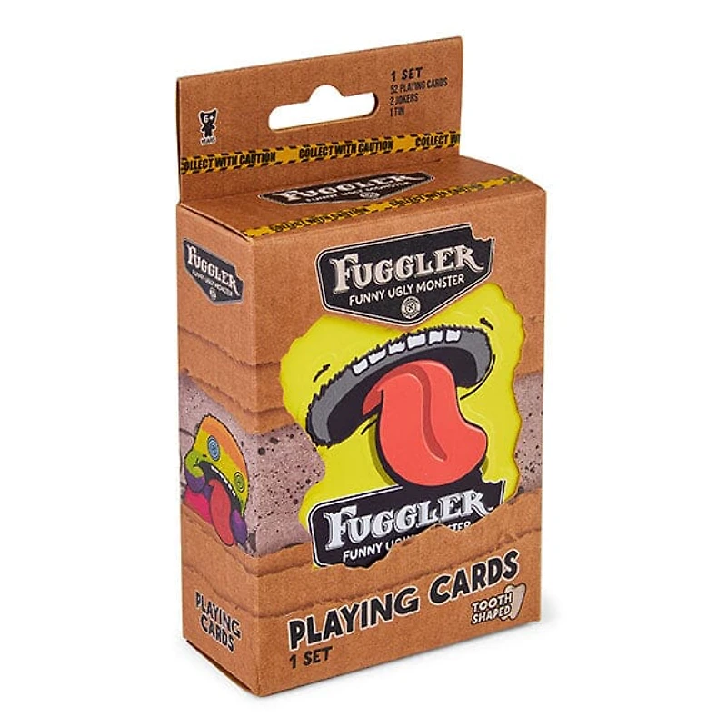 Fuggler Tooth-Shaped Playing Card Deck in Collectible Tin