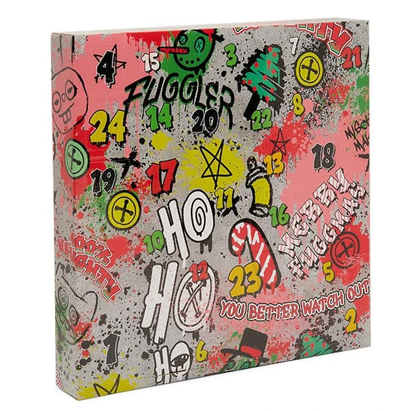 Fuggler Christmas Holiday Collectible Fidget Toy & Accessories Advent Countdown Calendar (24pc)