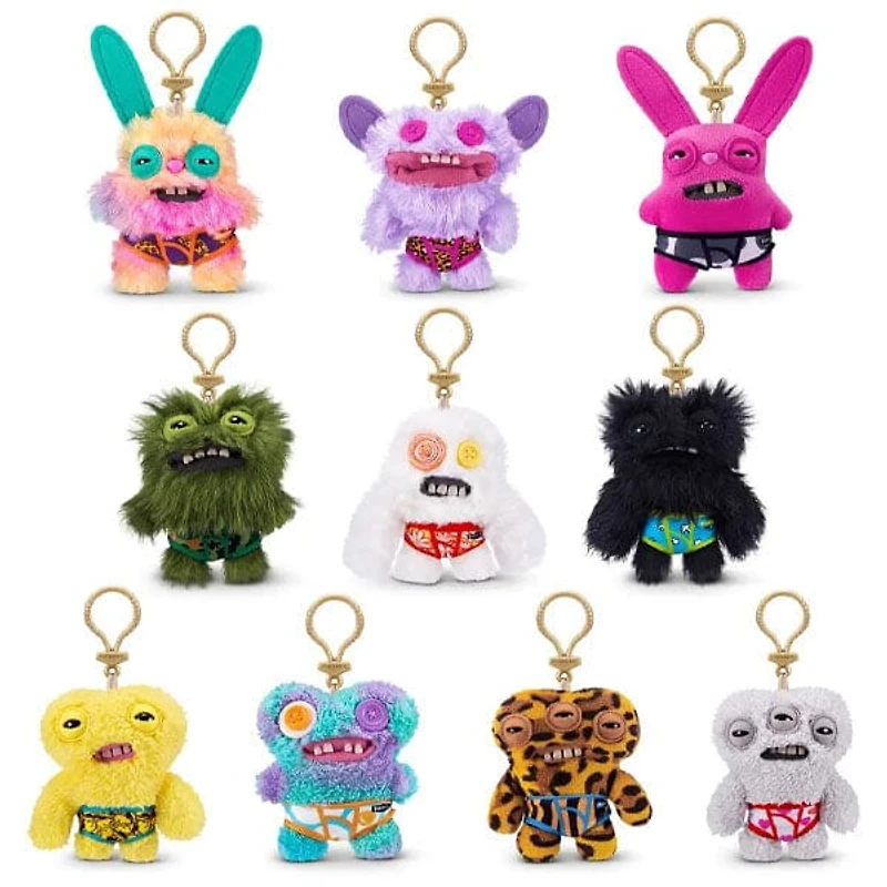 Fuggler Series 4 Budgie Keyring 5" Plush Toys (1pc) Style Ships Assorted