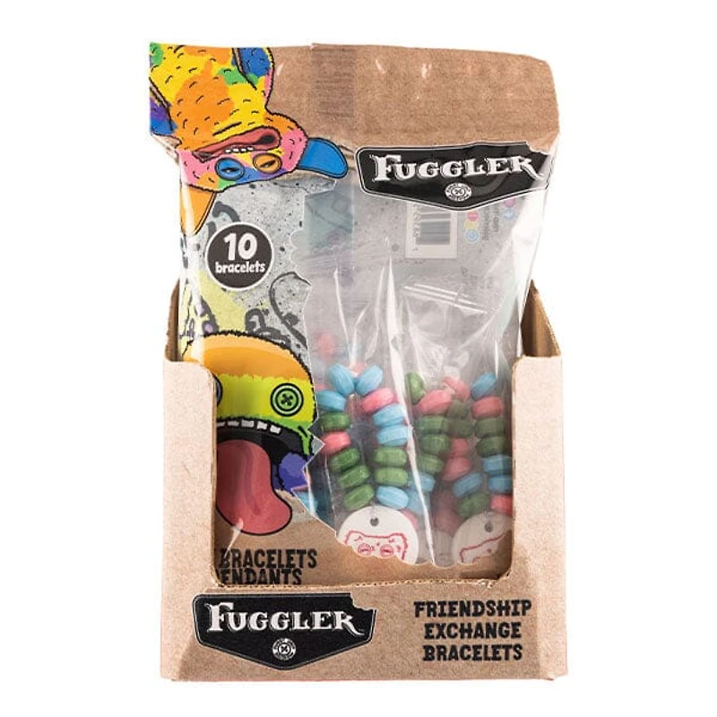 Fuggler Candy Bracelets w/ Pendants Assorted Fruit Flavours (10pk)