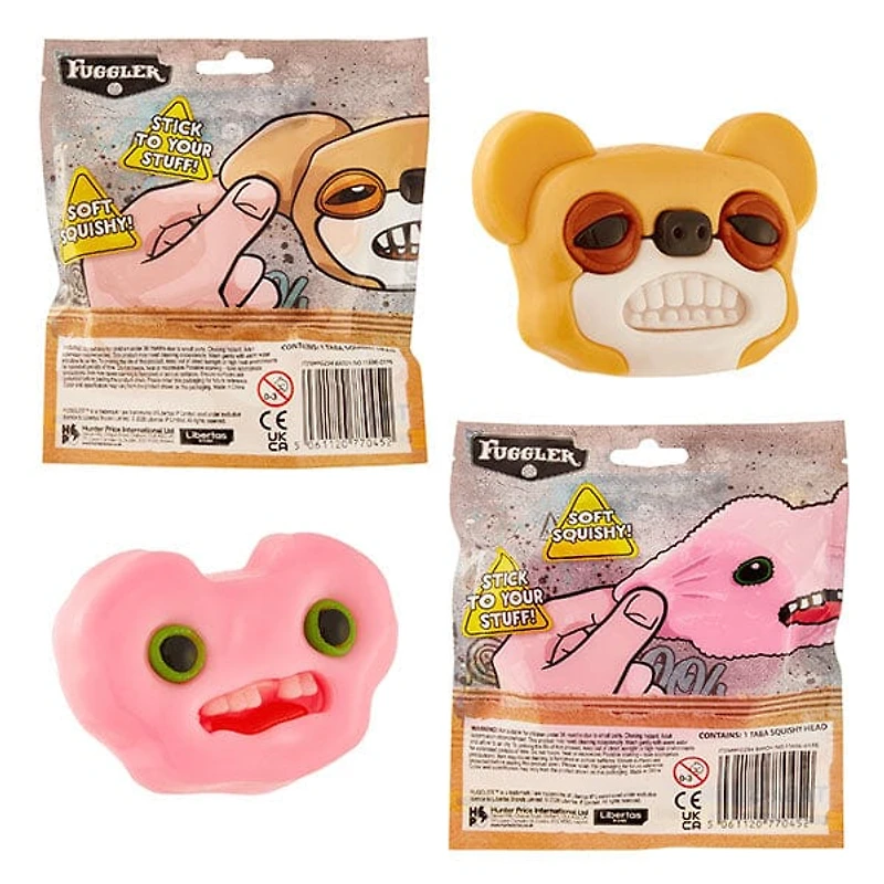 Fuggler Head Taba Squishy Fidget Toy (1pc) Character Ships Assorted