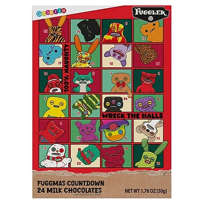 Fuggler Fuggmas Milk Chocolate 24-Day Countdown Advent Calendar (1.76oz)