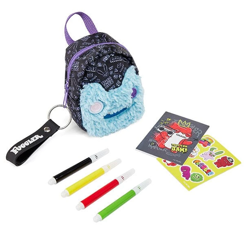 Fuggler Mini Backpack Keychain Mystery Box w/ Bonus Stickers & Markers