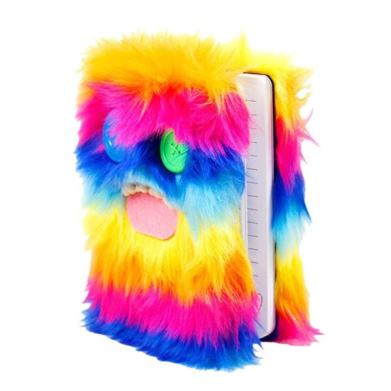 Fuggler Furry Rainbow Plush Lined Notebook (1pc)