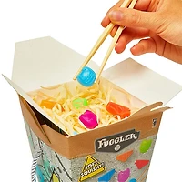 Fuggler Mini Taba Squishy Toys Noodle Box Takeout Container (20pc + Chopsticks)