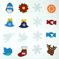 FunkyFir DIY 63" Felt Christmas Tree Wall Hanging w/ LED Lights & Ornaments