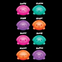 Nee Doh Teenie Funky Pups Squishy Fidget Stress Ball Toys (3pc) Colors Ship Assorted