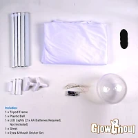 GlowGhoul DIY Ghost Lamp Kit For Halloween Decor (4ft Tall)