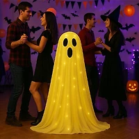 GlowGhoul DIY Ghost Lamp Kit For Halloween Decor (4ft Tall)