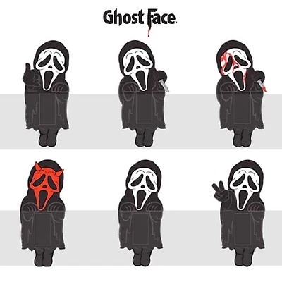 Huggers Scream Horror Ghost Face 2.5" Phone Hugging Figurine Blind Box (1pc)