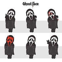 Huggers Scream Horror Ghost Face 2.5" Phone Hugging Figurine Blind Box (1pc)