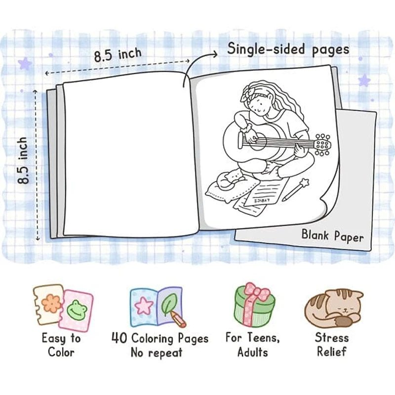"Girl Moments" Coloring Book: Cozy Space Coloring by Coco Wyo (40 Pages)