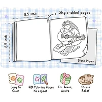 "Girl Moments" Coloring Book: Cozy Space Coloring by Coco Wyo (40 Pages)