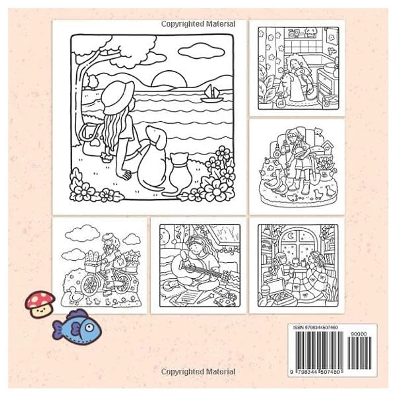 "Girl Moments" Coloring Book: Cozy Space Coloring by Coco Wyo (40 Pages)