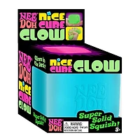 Nee Doh Nice Cube GLOW Squishy Fidget Stress Ball (1pc) Assorted Colors