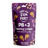 Just The Fun Part Peanut Butter & Jelly Filled Bite-Size Crispy Mini Waffle Cones (120g) Multiple Flavors