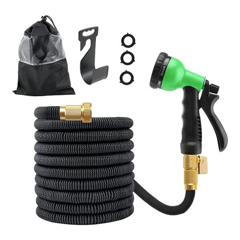 GRO-Hose GREEN 75ft Expandable Hose With Bonus Spray Nozzle