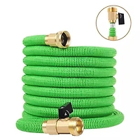 GRO-Hose GREEN 75ft Expandable Hose With Sprayer Nozzle & Brass Valve