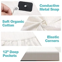 Quantum Grounding Sheet Cotton Queen Size Fitted Bed Sheet
