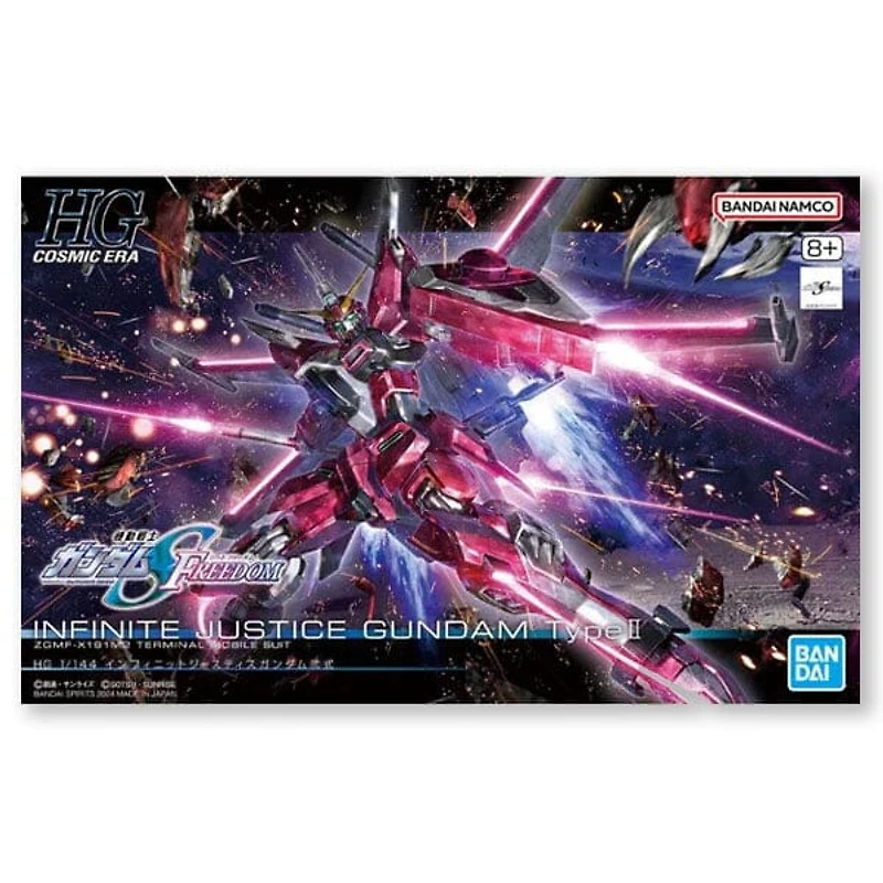 BANDAI Hobby HGCE #251 Type II Infinite Justice Gundam 1/144 Scale 5" Model Kit