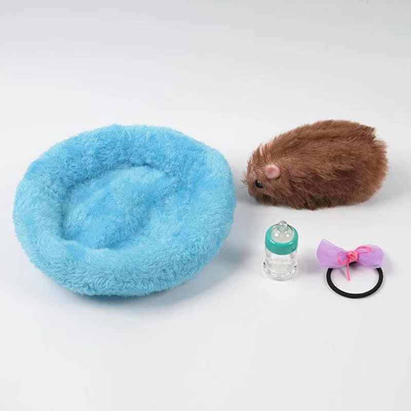 TrueHeart Treasures Reborn Animals: Hallie The Hamster Realistic Mini Silicone Newborn Hamster Baby
