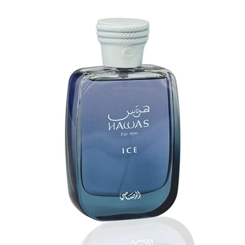 Rasasi Hawas Ice Eau de Parfum Men's Cologne Spray Bottle (100mL)
