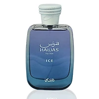 Rasasi Hawas Ice Eau de Parfum Men's Cologne Spray Bottle (100mL)