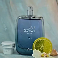 Rasasi Hawas Ice Eau de Parfum Men's Cologne Spray Bottle (100mL)